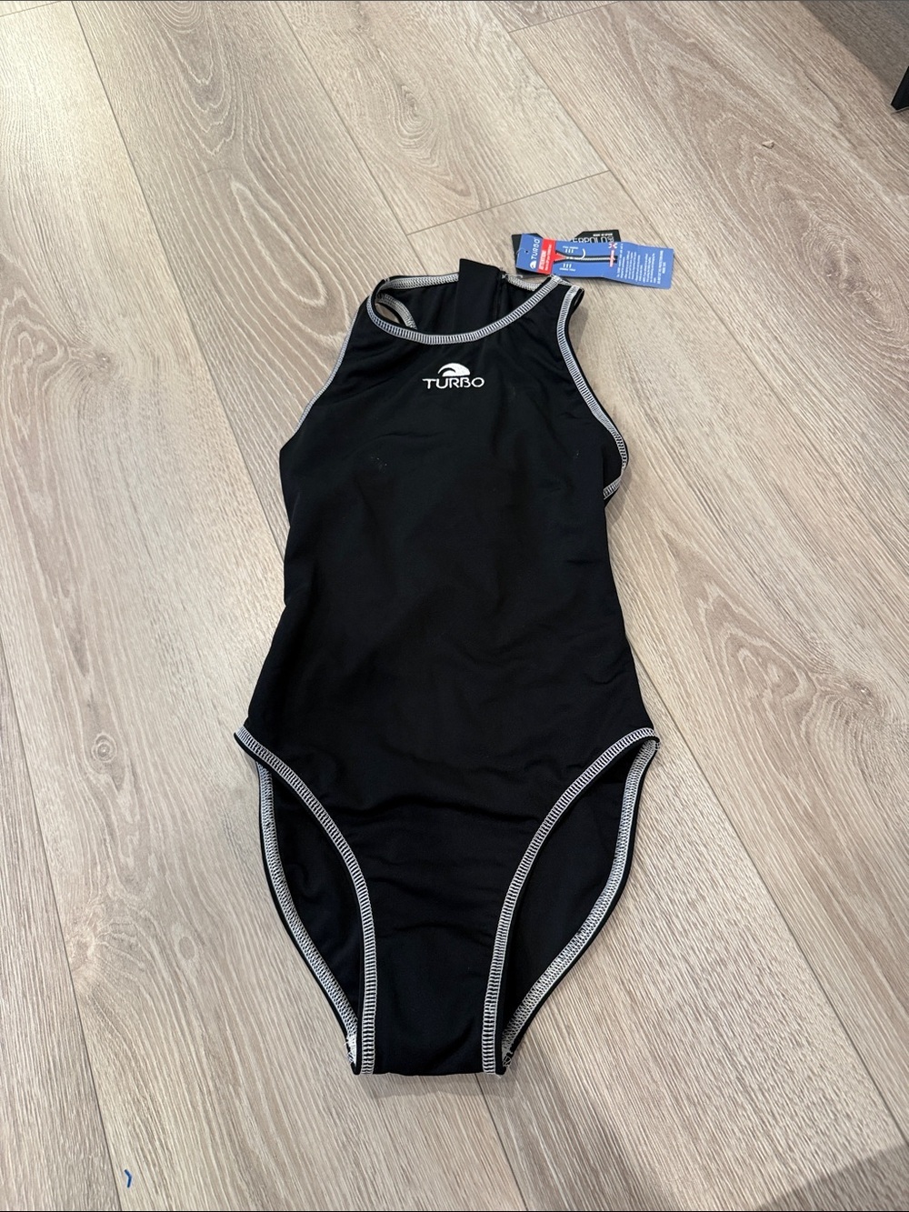 NWT Turbo Women's Comfort Match Water Polo Suit Black Small - Picture 2 of 4